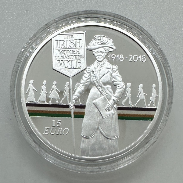 IRLANDE - PIECE DE 15 EURO EN ARGENT...