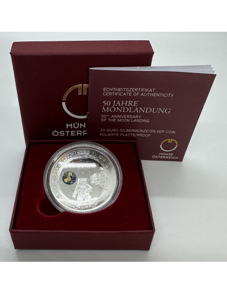 AUTRICHE - PIECE DE 20 EURO EN ARGENT BE (2019) - COFFRET BELLE EPREUVE