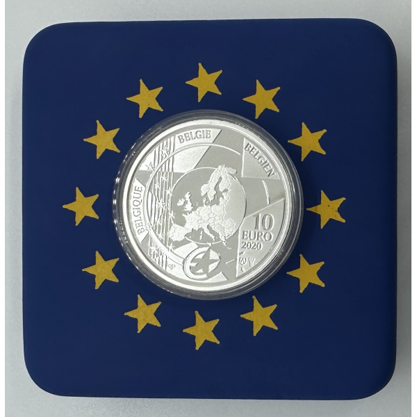 BELGIQUE - PIECE DE 10 EURO EN ARGENT...