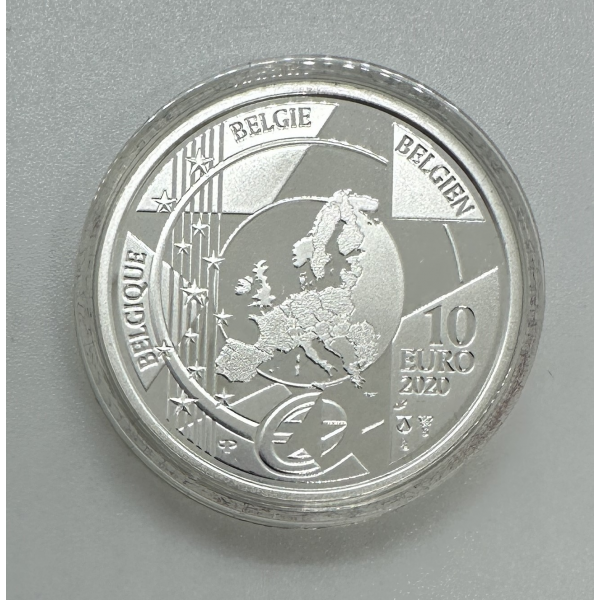 BELGIQUE - PIECE DE 10 EURO EN ARGENT...