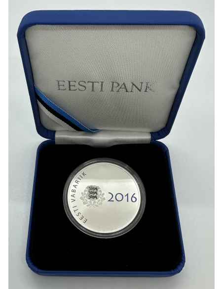 ESTONIE - PIECE DE 10 EURO EN ARGENT BE (2016) - COFFRET BELLE EPREUVE