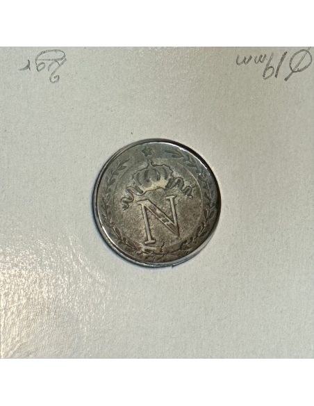 10 CENTIMES NAPOLEON Ier (1808 A) Pièce de Monnaie en Billon // TTB