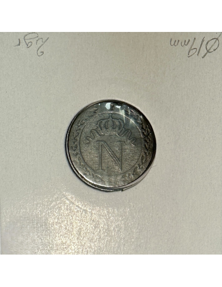 10 CENTIMES NAPOLEON Ier (1808 B) Pièce de Monnaie en Billon // TTB