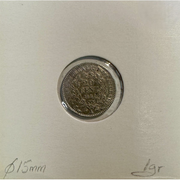 20 CENTIMES CERES - 1850A - Monnaie...