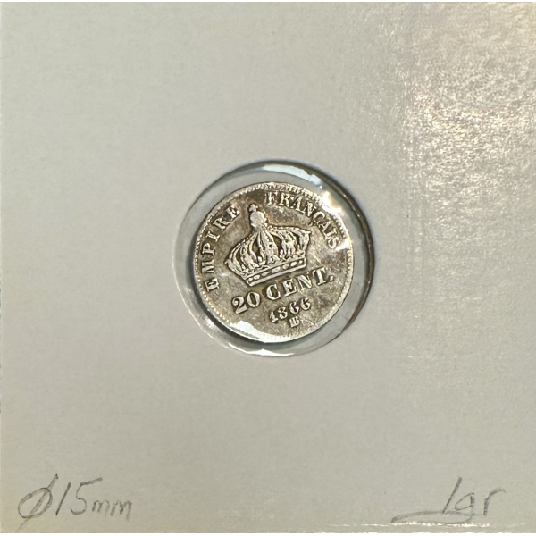 20 CENTIMES NAPOLEON III (1866BB)...