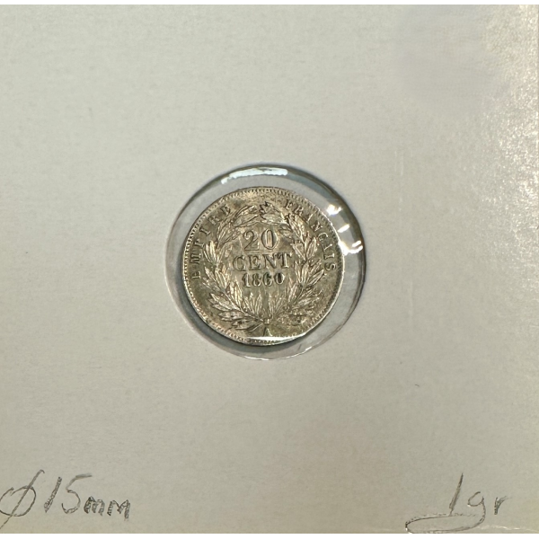20 CENTIMES NAPOLEON III (1860A)...