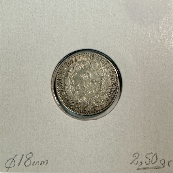 50 CENTIMES CERES - 1894 A - Pièce de...