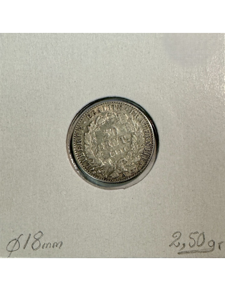 50 CENTIMES CERES - 1894 A - Pièce de monnaie en Argent // TTB