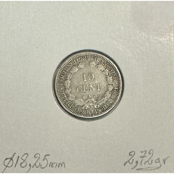 COCHINCHINE - 10 CENT 1879 A - Pièce...
