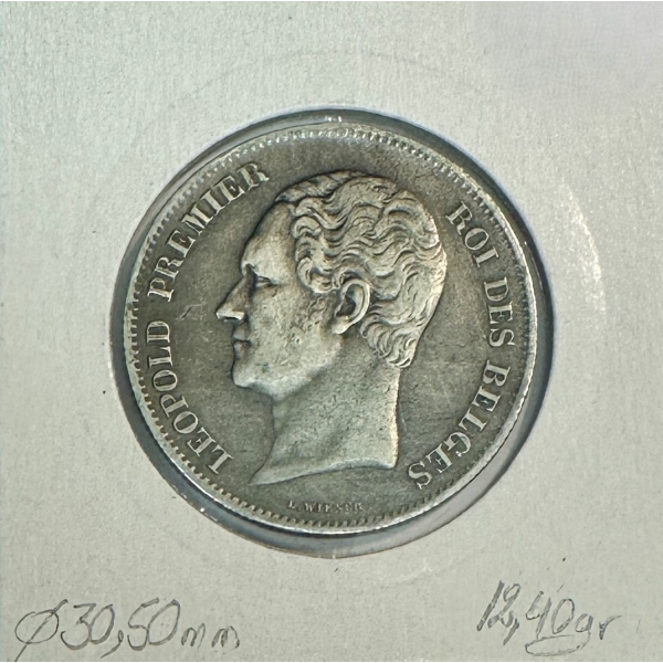 BELGIQUE - 2 FRANCS 1/2 (1849) -...