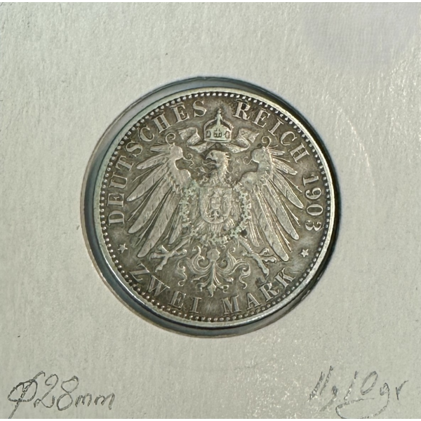 ALLEMAGNE BADEN - 2 MARK 1903G -...