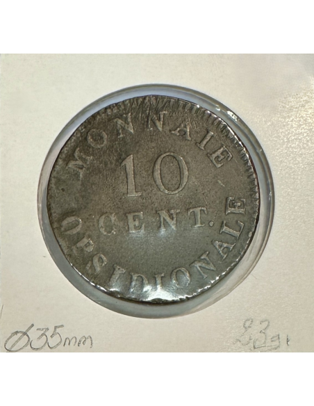 10 CENT NAPOLEON Ier (1814 R) Pièce de Monnaie en Cuivre // TTB