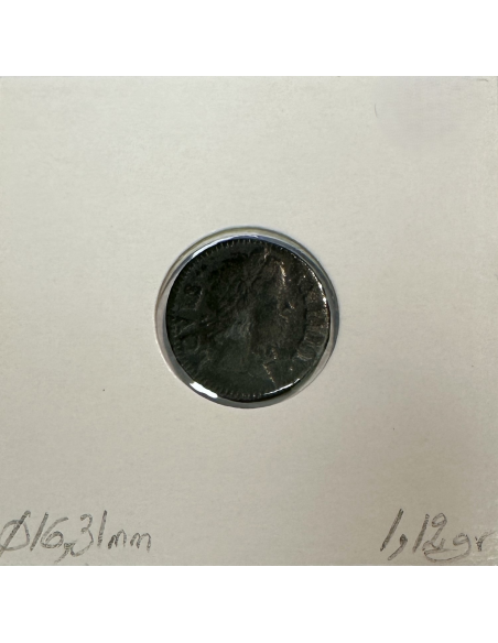 DENIER TOURNOIS - LOUIS XIV 1649A - Pièce de Monnaie en Cuivre // TTB