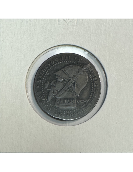 5 CENTIMES NAPOLEON III (SATIRIQUE) 1870 - Pièce de Monnaie (REF1)
