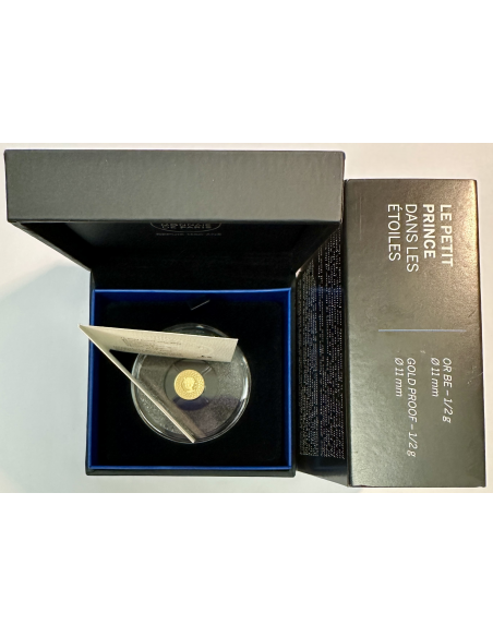 France - Coffret Belle Epreuve 2021 - 5 EURO OR - LE PETIT PRINCE LES ETOILES