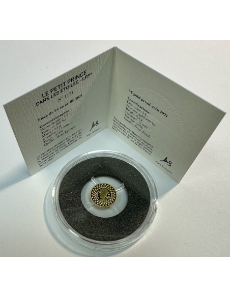 France - Coffret Belle Epreuve 2021 - 5 EURO OR - LE PETIT PRINCE LES ETOILES