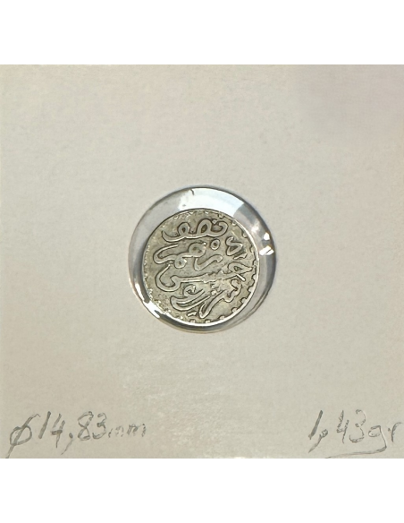 MAROC - 1/2 DIRHAM (AH 1313) - Pièce de Monnaie en Argent // TTB