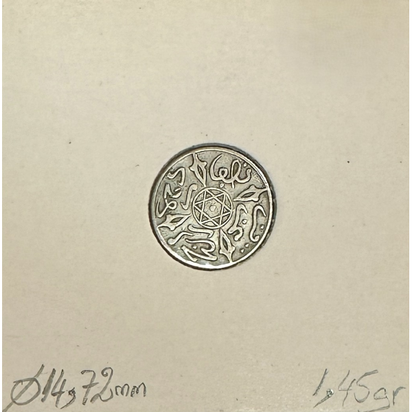 MAROC - 1/2 DIRHAM (AH 1314) - Pièce...