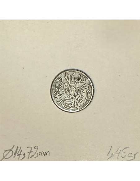 MAROC - 1/2 DIRHAM (AH 1314) - Pièce de Monnaie en Argent // TTB