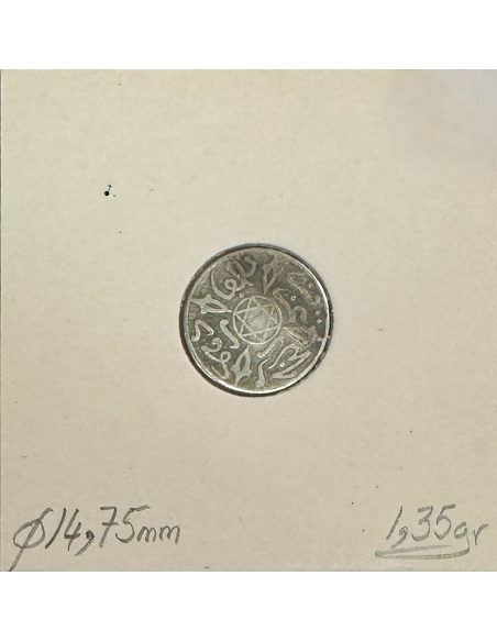 MAROC - 1/2 DIRHAM (AH 1316) - Pièce de Monnaie en Argent // TTB