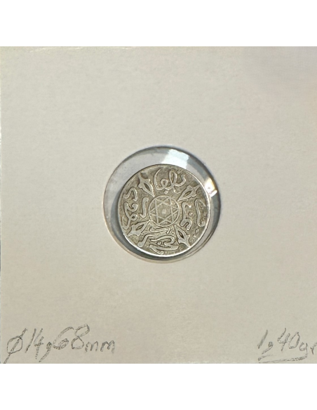 MAROC - 1/2 DIRHAM (AH 1317) - Pièce de Monnaie en Argent // TTB
