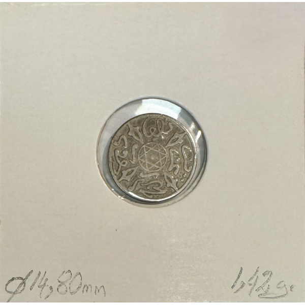 MAROC - 1/2 DIRHAM (AH 1318) - Pièce...