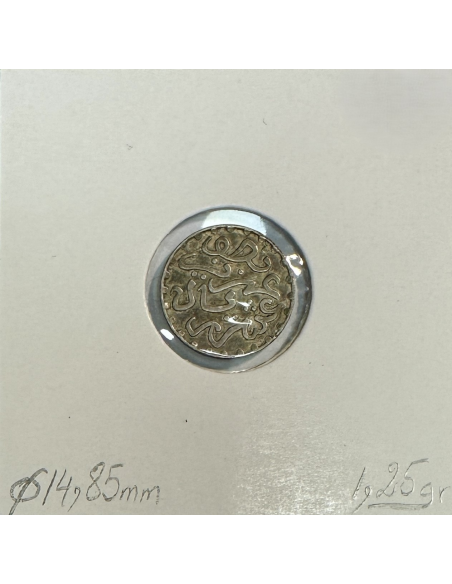 MAROC - 1/2 RIAL - 5 DIRHAMS (AH 1321) - Pièce de Monnaie en Argent // TTB