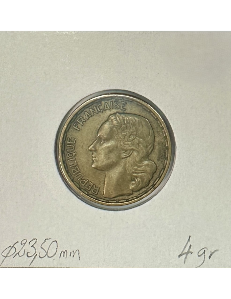 20 FRANCS GEORGES GUIRAUD (1950B) Queue à 4 faucilles / Monnaie en Qualité : TTB