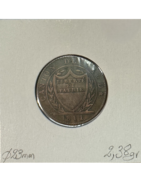 SUISSE VAUD - 1 BATZEN 1811 - Pièce de Monnaie en Billon // Qualité : TTB