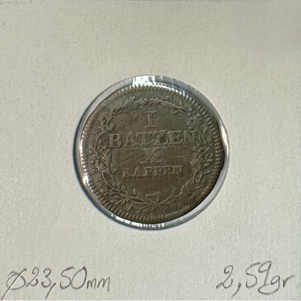 SUISSE LUCERN - 1 BATZEN 1807 - Pièce...