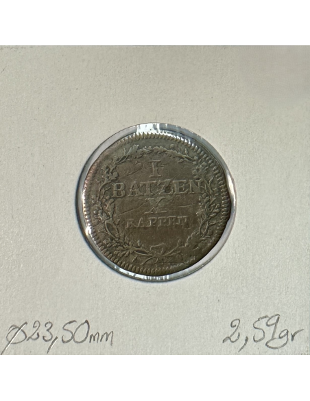 SUISSE LUCERN - 1 BATZEN 1807 - Pièce de Monnaie en Billon // Qualité : TB