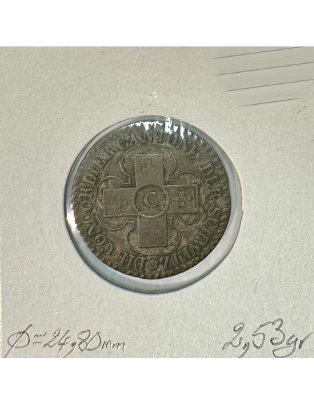 SUISSE FREIBOURG - 1 BATZEN 1827 - Pièce de Monnaie en Billon // Qualité : TB