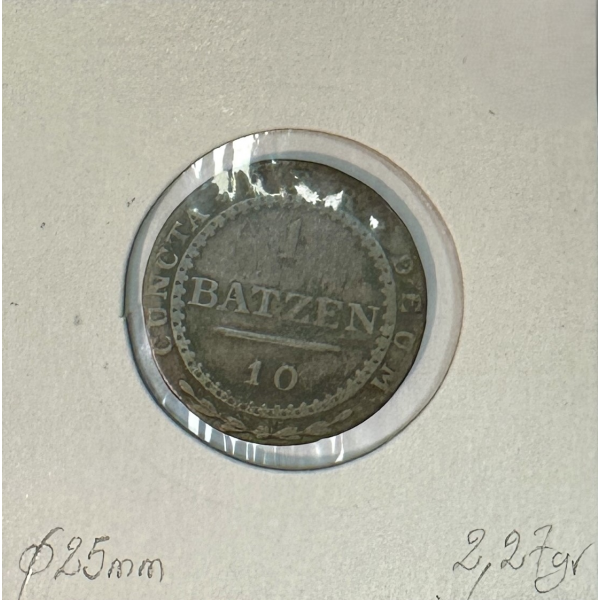 SUISSE SOLOTHURN - 1 BATZEN 1809 -...