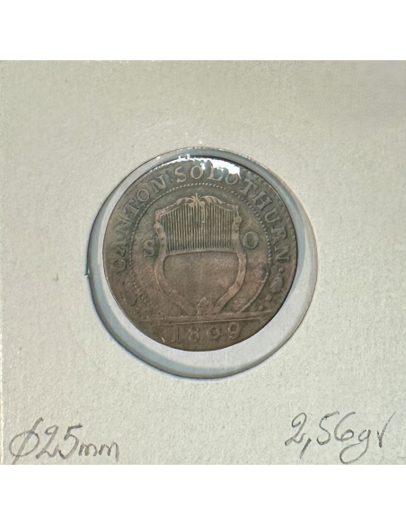 SUISSE SOLOTHURN - 1 BATZEN 1809 - Pièce de Monnaie en Billon // Qualité : TTB