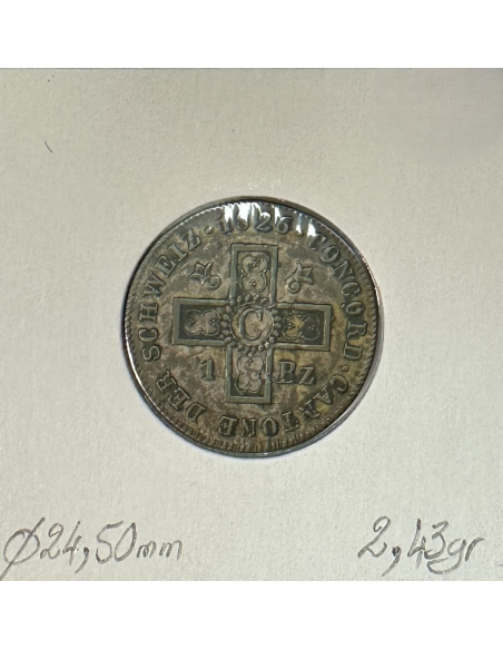 SUISSE BASEL - 1 BATZEN 1826 B - Pièce de Monnaie en Billon // Qualité : TTB