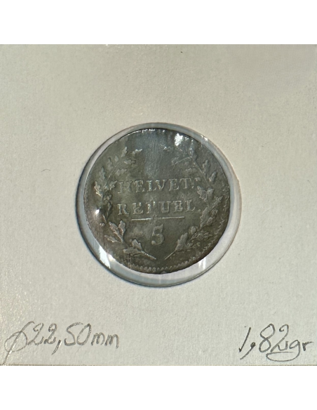 SUISSE - 1/2 BATZEN 1799 - Pièce de Monnaie en Billon // Qualité : B