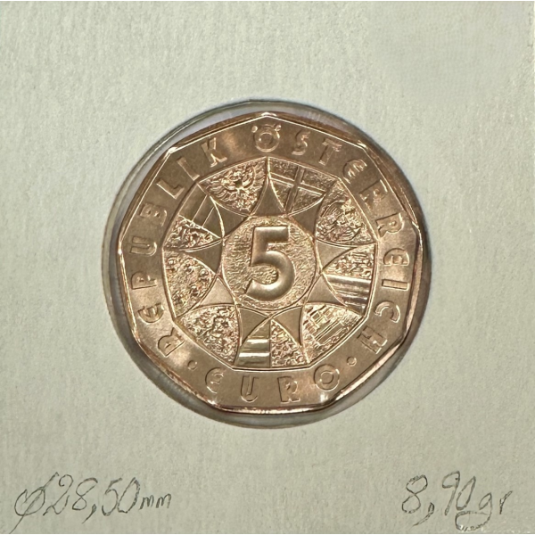AUTRICHE - 5 EURO EN CUIVRE - 2022 //...