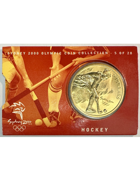AUSTRALIE - 5 DOLLARS en AL-ZN-BRONZE - J.O DE SYDNEY 2000 // COIN CARD