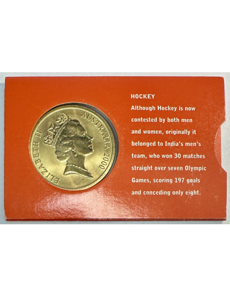 AUSTRALIE - 5 DOLLARS en AL-ZN-BRONZE - J.O DE SYDNEY 2000 // COIN CARD