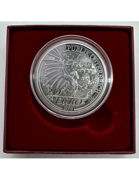AUTRICHE - PIECE DE 20 EURO EN ARGENT BE (2019) Der Traum vom Fliegen