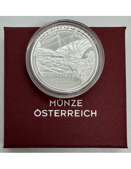 AUTRICHE - PIECE DE 20 EURO EN ARGENT BE (2019) Der Traum vom Fliegen