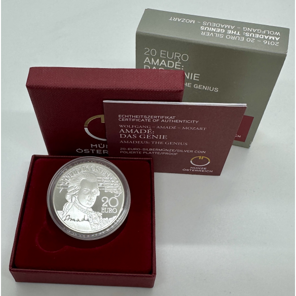 AUTRICHE - PIECE DE 20 EURO EN ARGENT...