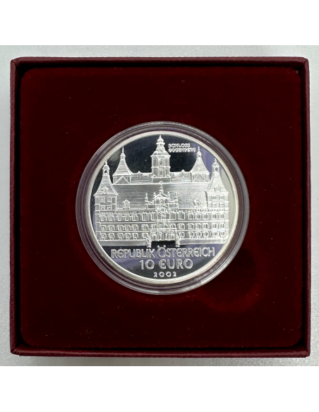 AUTRICHE - PIECE DE 10 EURO EN ARGENT BE (2002) - COFFRET BELLE EPREUVE