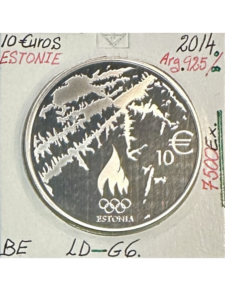 ESTONIE - PIECE DE 10 EURO EN ARGENT BE (2012) - BELLE EPREUVE