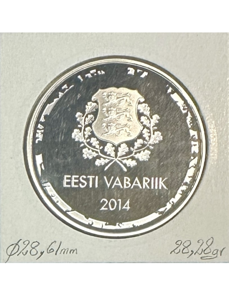 ESTONIE - PIECE DE 10 EURO EN ARGENT BE (2012) - BELLE EPREUVE