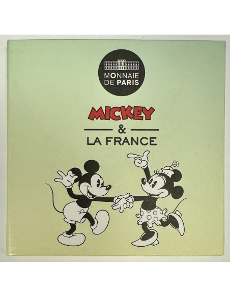 PIECE DE 50 EURO EN ARGENT (2018) MICKEY - la Monnaie de Paris (Vert)