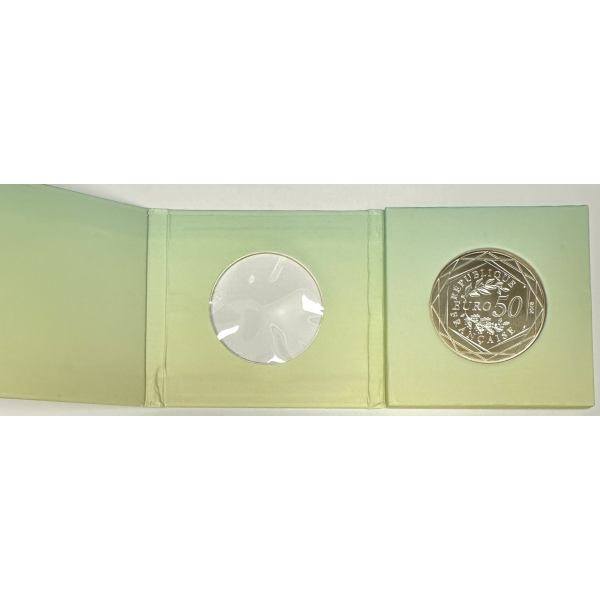 PIECE DE 50 EURO EN ARGENT (2018)...