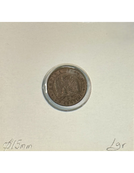 1 CENTIME NAPOLEON III - 1854D - Pièce de monnaie en Bronze // TTB