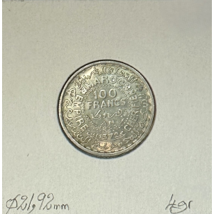 MAROC - 100 FRANCS 1953 (AH 1372) - Pièce de Monnaie en... 2