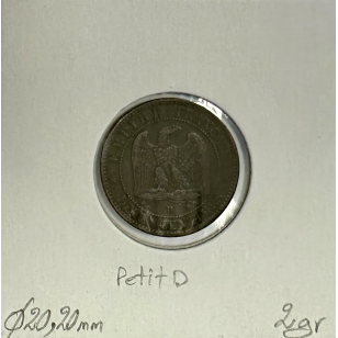 2 CENTIMES NAPOLEON III - 1853D - Pièce de monnaie en... 2